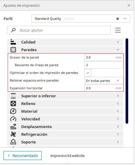 Como calibrar el flujo de tu impresora 3D-Grosor de pared