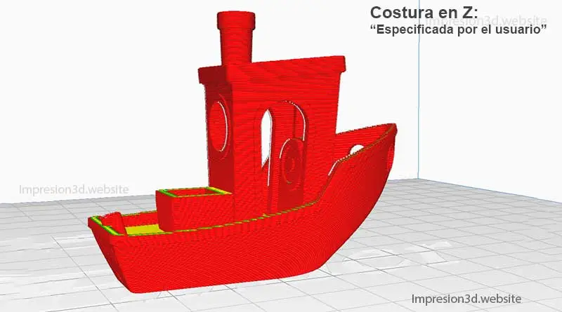 Como ocultar costuras en Cura